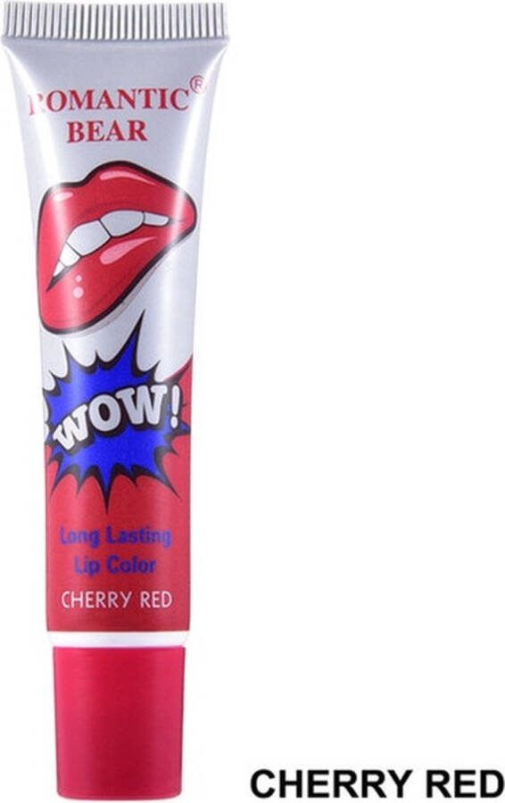 Romantic Bear New Peel Off Liquid Lipstick Waterproof Langdurig Lipgloss CHERRY RED