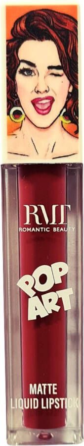 Romantic Beauty Pop Art Matte Liquid Lipstick 02 Bordeauxrood Lippenstift 6.2 g