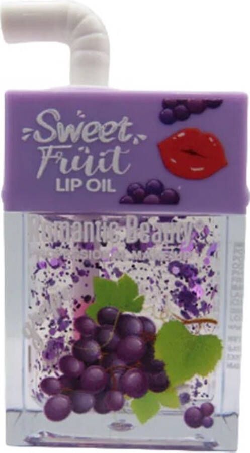 Romantic Beauty Sweet Fruit Magic Lip Oil 04 Grape Druiven Lipolie Lippenbalsem 7.8 g