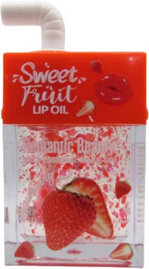 Romantic Beauty Sweet Fruit Magic Lip Oil 05 Strawberry Aardbei Lipolie Lippenbalsem 7.8 g