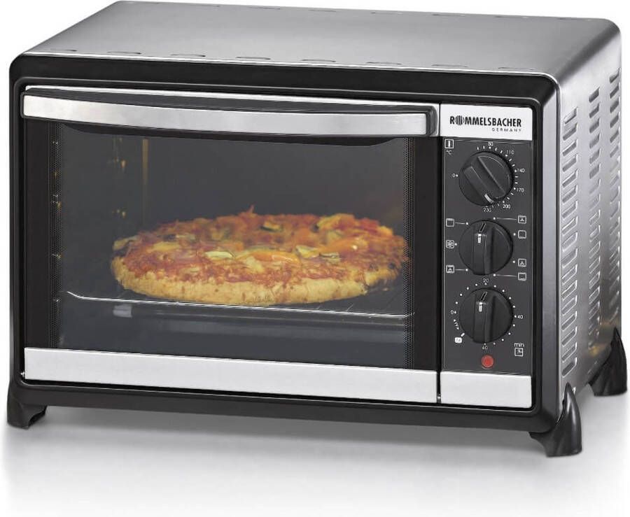 Rommelsbacher BG 1055 E vrijstaande oven RVS Zwart