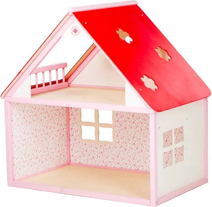 ROOSI Traditional Toys Poppenhuis Land Roze