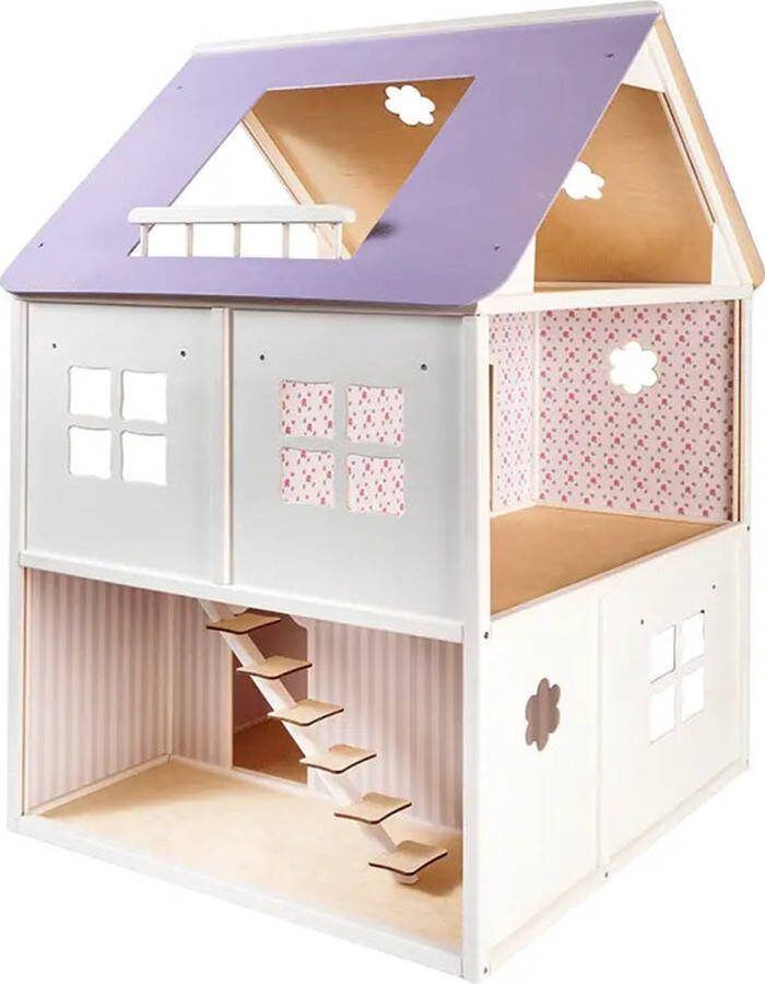 ROOSI Traditional Toys Poppenhuis Roosi Villa Wit
