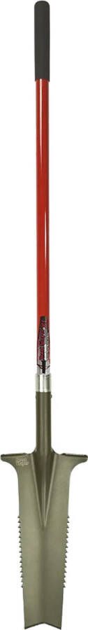 Root Slayer XL Drainage tuinschep met lang blad – Multifunctionele tuinschop met zaag en mes – Extra lange Spade – Tuingereedschap – Schop & wortelzaag voor tuinieren Boomwortelspade