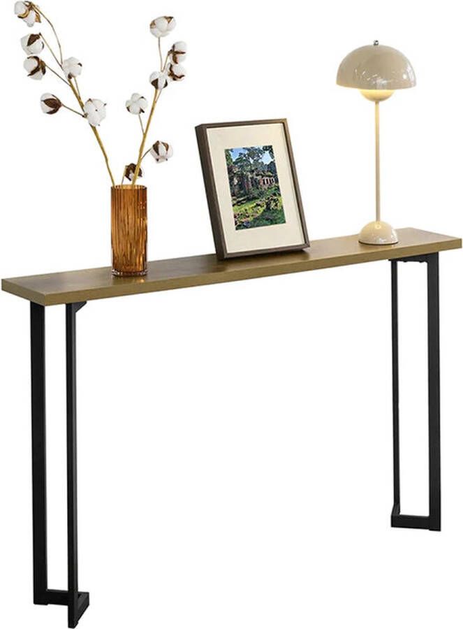 Rootz Living Rootz Console Tafel Hal Tafelzijde Tafeleinde Tafel Woonkamer Tafel Banktafel W120 x D20 x H75cm