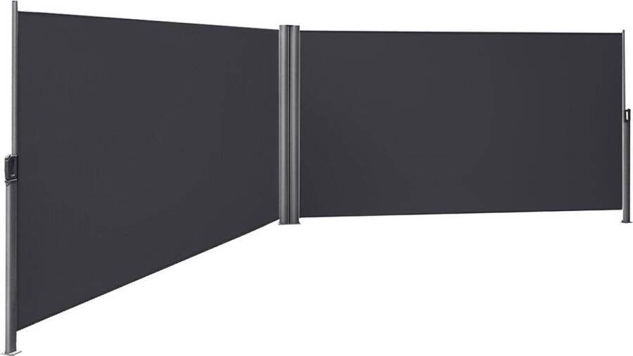 Rootz Living Rootz Dubbelzijdige Luifel Privacyscherm Windscherm TÜV-gecertificeerd Eenvoudige installatie 300 cm x 280 cm x 0 5 cm