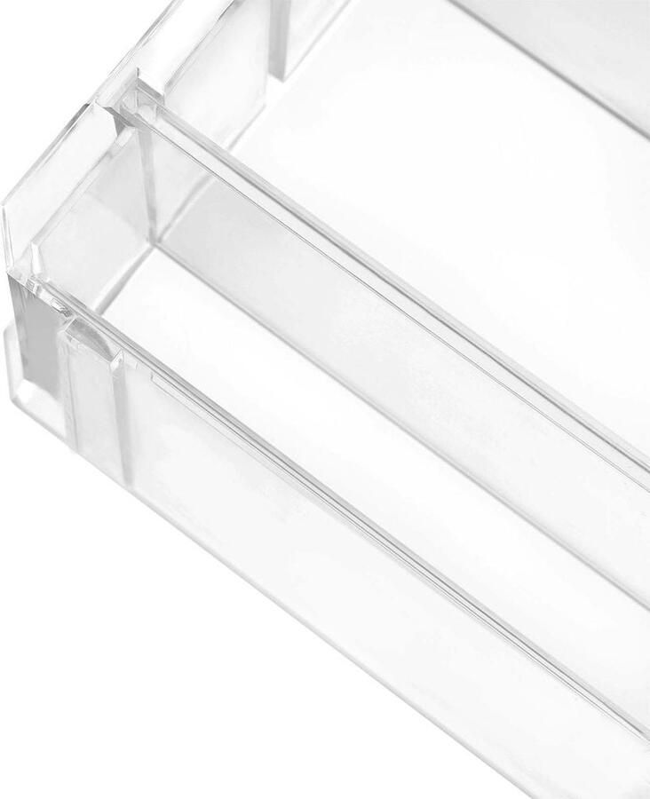 Rootz Living Rootz Makeup Organizer Flexibele Make-up Organizer 7 Verstelbare Planken Make-up Opbergruimte Meerdere compartimenten Cosmetische Rek Acryl Transparant 23 5 x 24 5 x 7 cm (B x H x D)