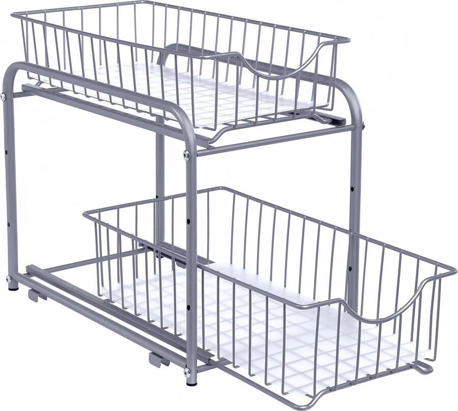 Rootz Living Rootz Steel Kitchen Organizer Opbergrek Pantry Organizer Stalen constructie Ruimtebesparend Eenvoudige montage 21 cm x 36 5 cm x 33 7 cm