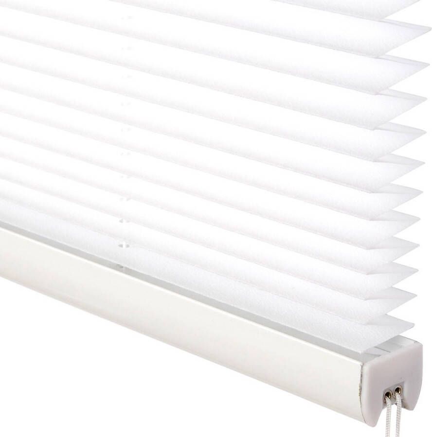 Rootz Living Rootz Plisse Plissé Raamscherm Zonnebrandcrème Lichtfilter Privacyscherm Kamerverduistering Verduisteringsgordijn Wit 60x130cm