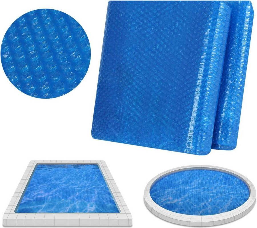 Rootz Living Rootz Solar Pool Cover Eco-vriendelijke zwembaddeken UV-bestendige zwembadbeschermer Energiebesparing Waterbehoud Bescherming tegen vuil Aangepaste maten beschikbaar