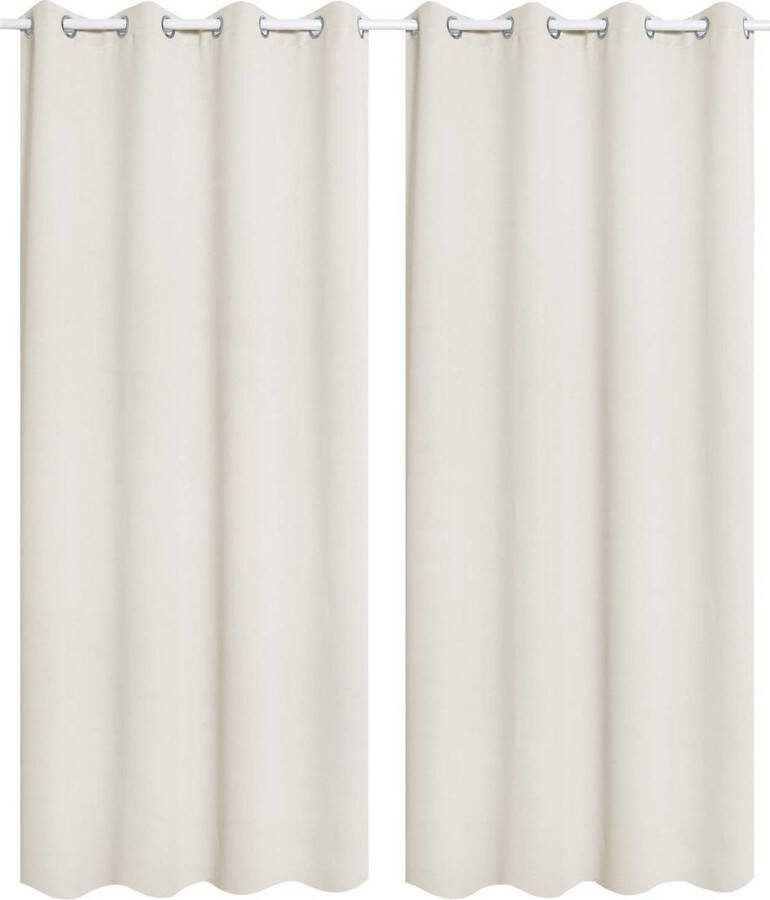 Rootz Living Rootz Thermische Gordijnen Verduisteringsgordijnen Kamerverduisteringspanelen Isolerende raambekleding Lichtblokkerende gordijnen Energie-efficiënte tinten Crème 15 2 x 11 6 x 2 7 inch