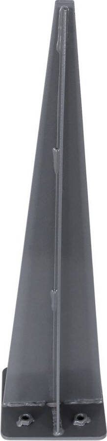 Rootz Living Rootz zijluifel grondpen grondanker voor een zijluifelpaal luifelanker grondpen voor zijluifels stevige luifel grondpen grijs 11 5 x 11 5 x 46 cm