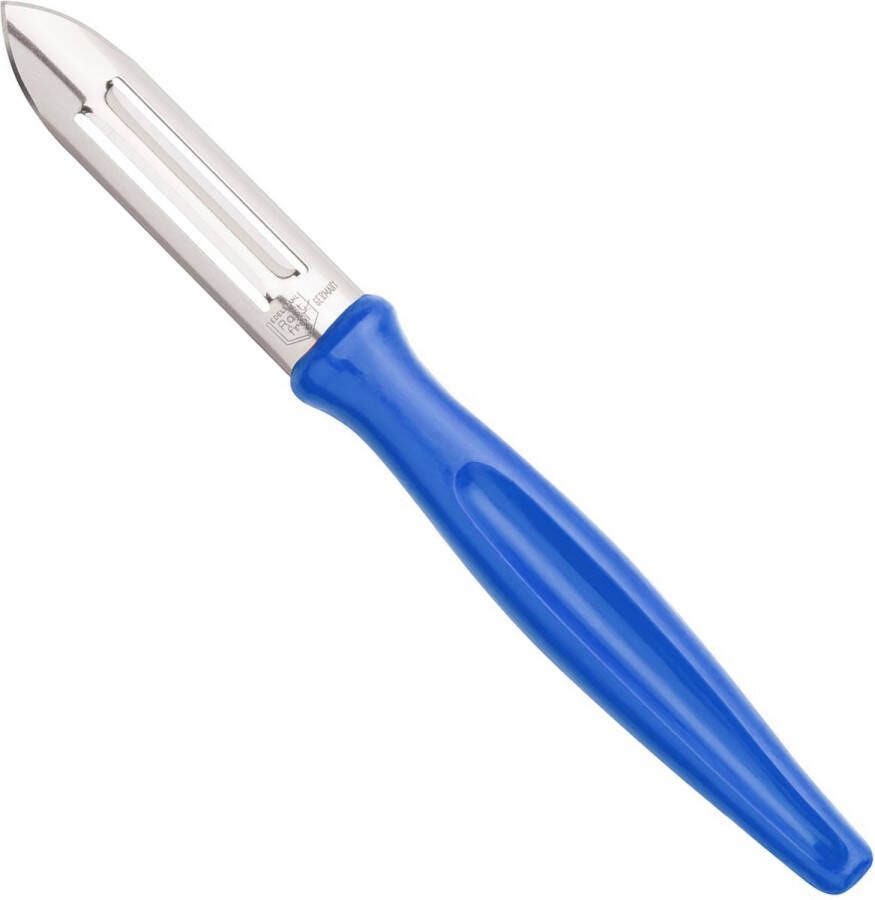 RÖR Solingen Dunschiller RVS Lemmet 6 cm Heft Kunststof Blauw