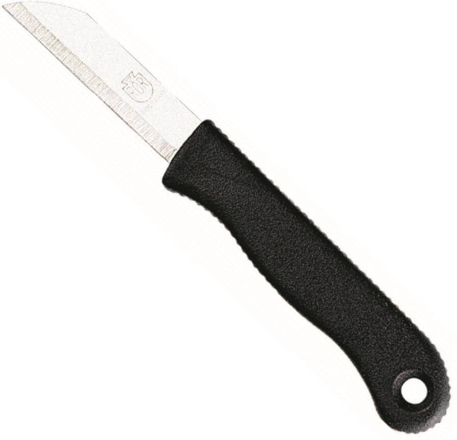 RÖR Solingen RÖR Solingen Schilmes RVS Lemmet 6 cm Extra Grip Heft Kunststof Zwart