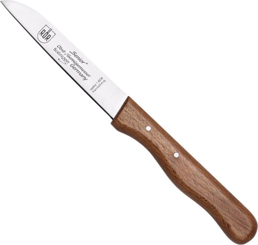 RÖR Solingen RÖR Solingen Schilmesje Recht XL RVS Lemmet Hout Tante Käthe's Keukenmesje
