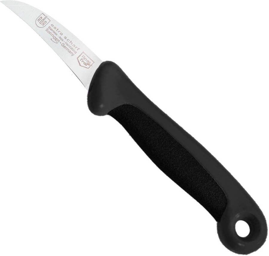 RÖR Solingen RÖR Solingen Schilmesje Extra Grip RVS Lemmet Krom 15 cm Zwart met Zwart