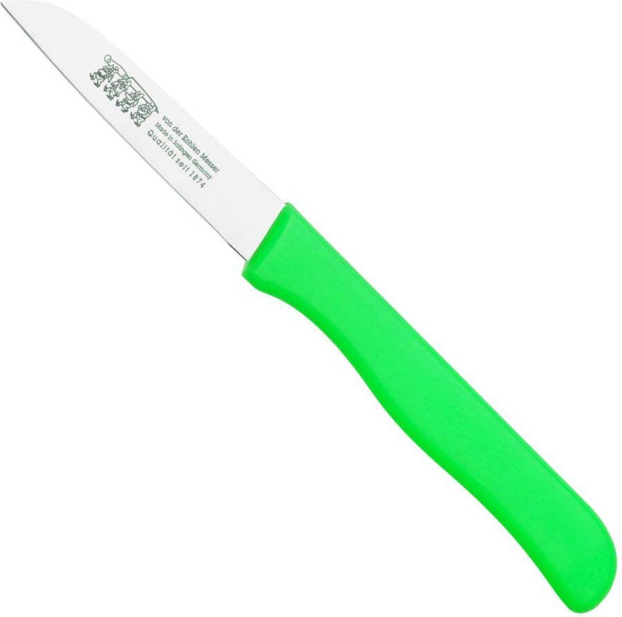 Von Der Kohlen Schilmesje Recht Kunststof Handvat RVS Lemmet 75 mm Groen