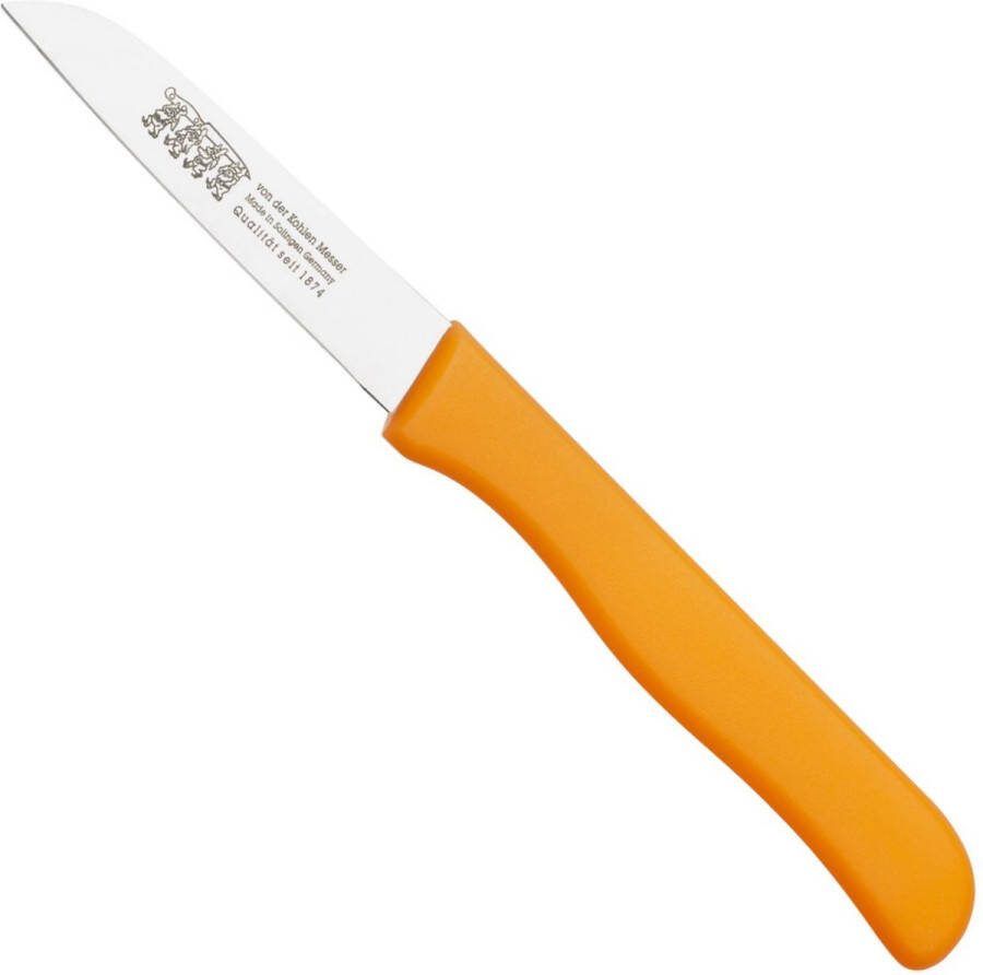 Von Der Kohlen Schilmesje Recht Kunststof Handvat RVS Lemmet 75 mm Oranje