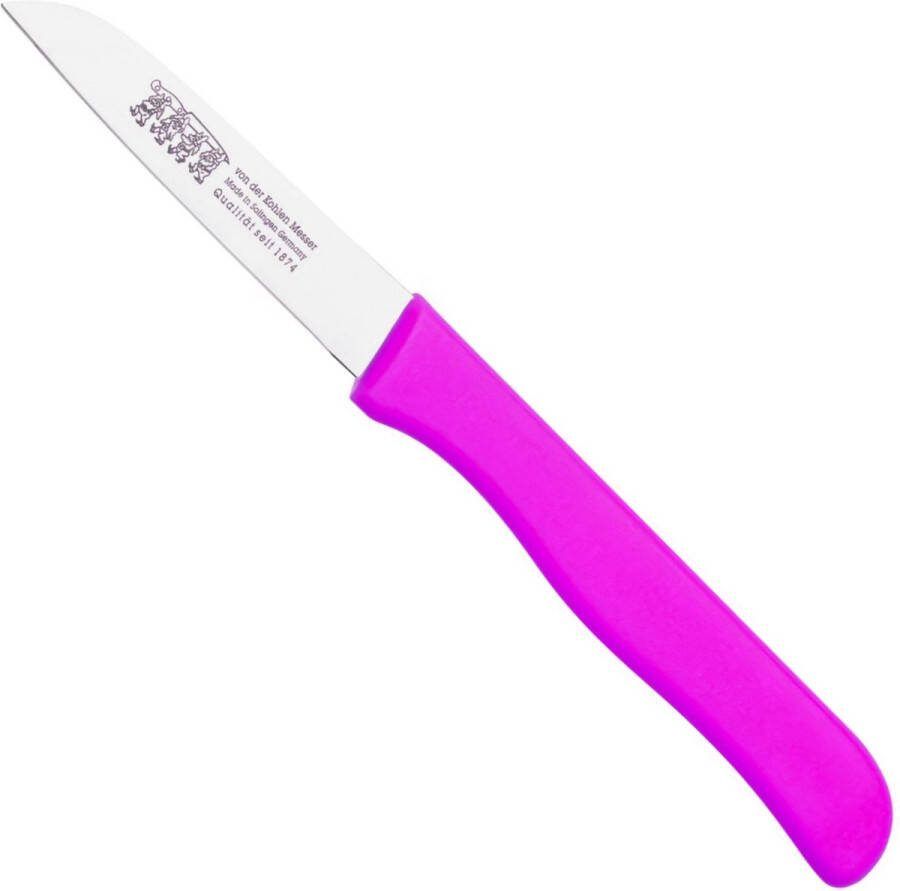 Von Der Kohlen Schilmesje Recht Kunststof Handvat RVS Lemmet 75 mm Roze
