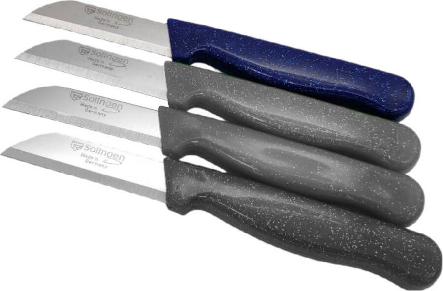 RÖR Solingen RÖR Solingen Schilmesje RVS Glad 15 5 cm Diamant Glitter Blauw