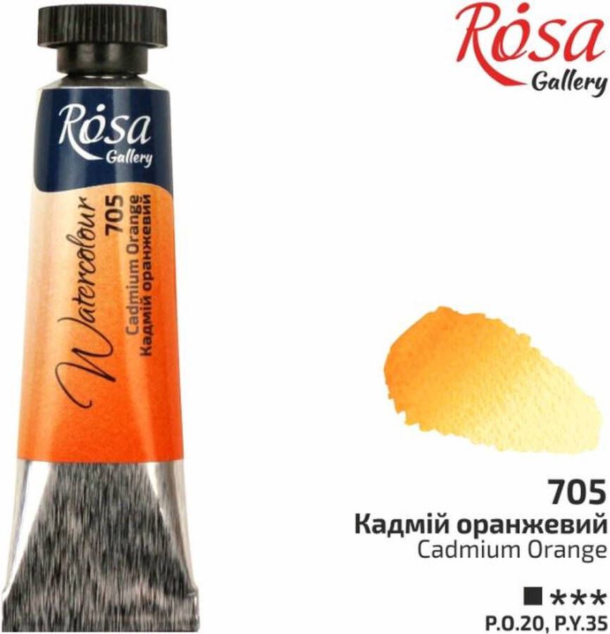 Rosa Gallery Aquarelverf Tube 10 ml Cadmium Oranje