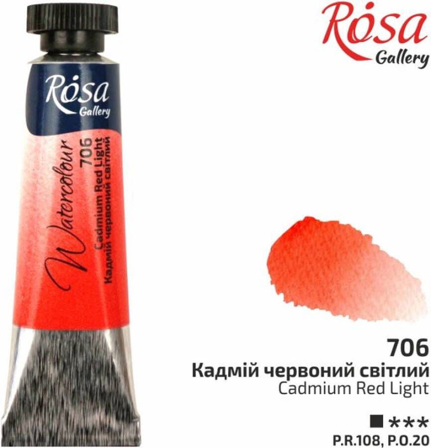 Rosa Gallery Aquarelverf Tube 10 ml Cadmium Rood Licht