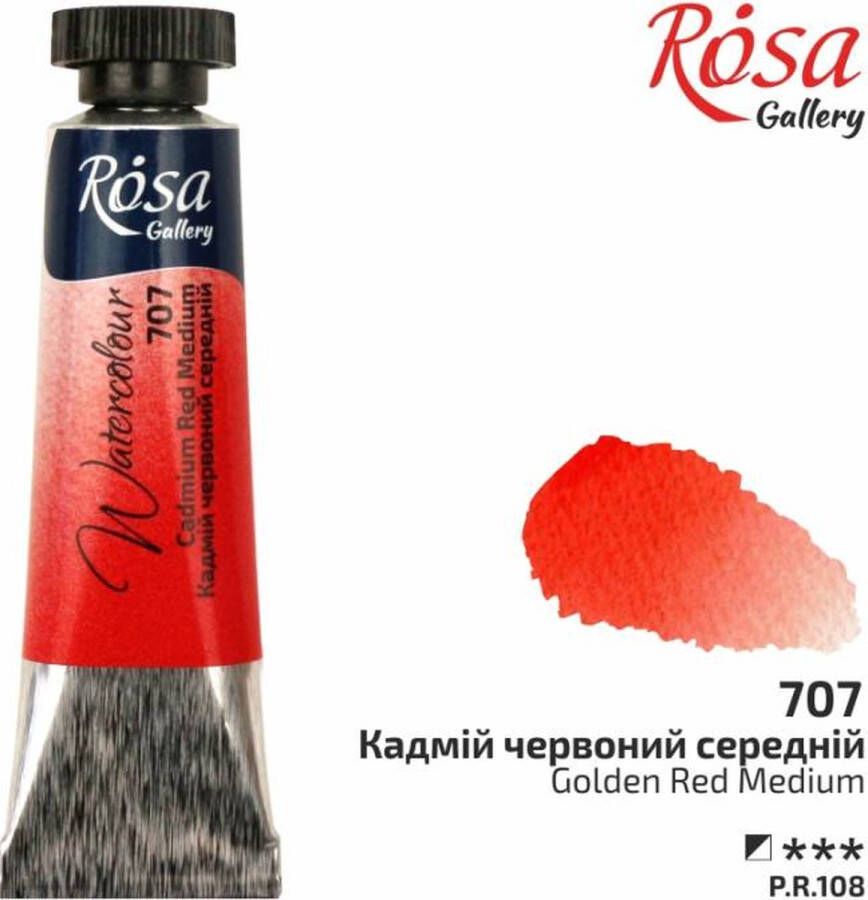 Rosa Gallery Aquarelverf Tube 10 ml Cadmium Rood Medium