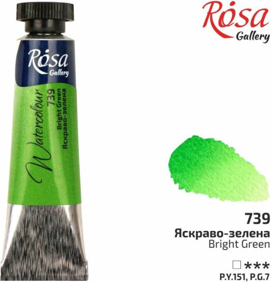Rosa Gallery Aquarelverf Tube 10 ml Heldergroen