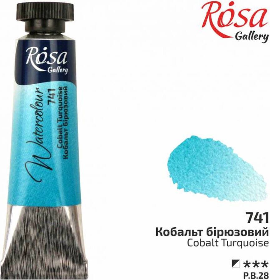 Rosa Gallery Aquarelverf Tube 10 ml Kobalt Turquoise