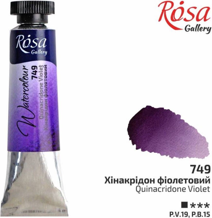 Rosa Gallery Aquarelverf Tube 10 ml Quinacridone Violet