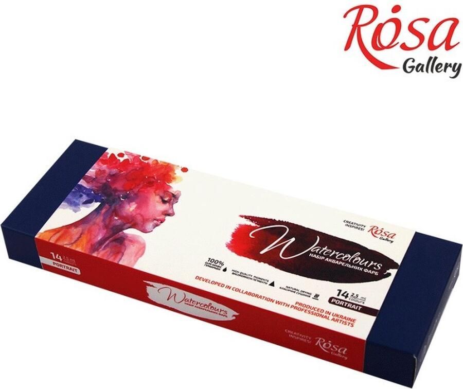 Rosa Gallery Aquarelverf Set Portret 14 Pan