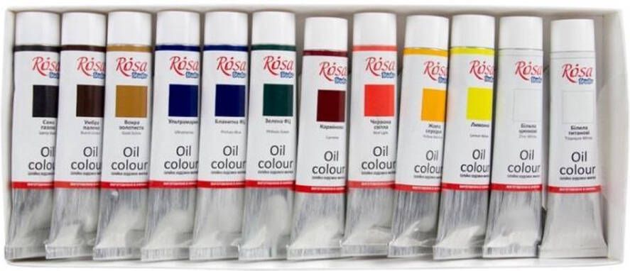 Rosa Studio Olieverf Set 12x20ml