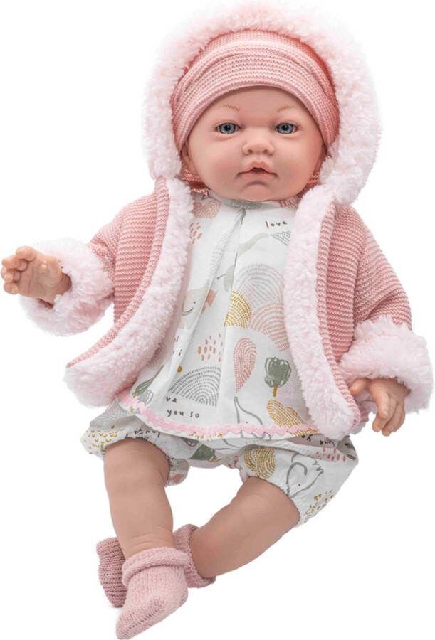Rosa Toys RosaToys Babypop Mia Roze Jas 46 cm