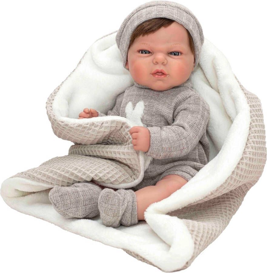 Rosa Toys RosaToys Babypop Roma Grijs 40 cm