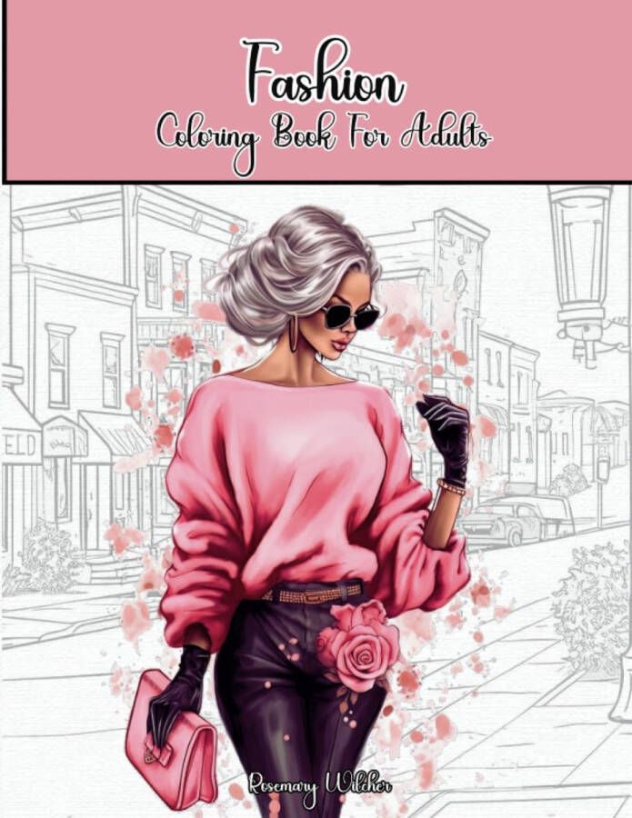 Rosemary Wilcher Fashion Coloring Book For Adults Kleurboek voor volwassenen