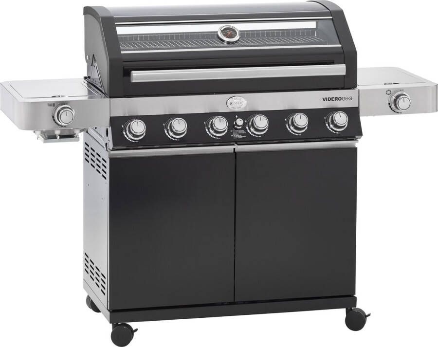 Rösle Barbecue Gas Videro G6-S Vario 30 mbar Roestvast Staal Zwart