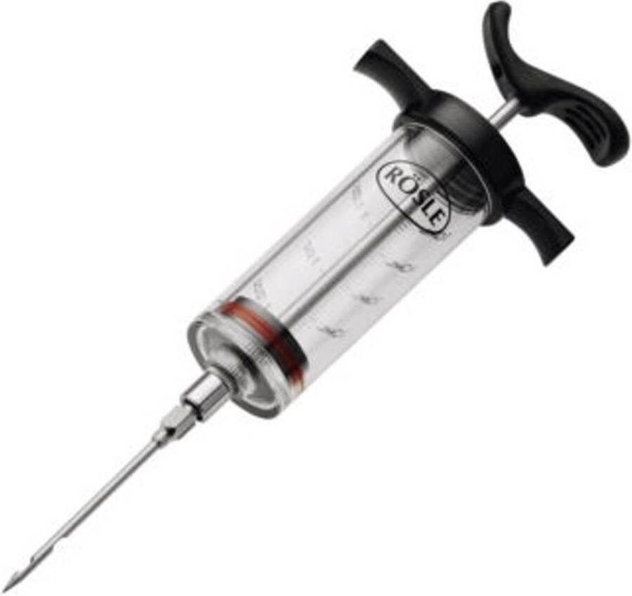 Rösle Barbecue BBQ Accessoire Marinade Spuit 50 ml Roestvast Staal Zilver