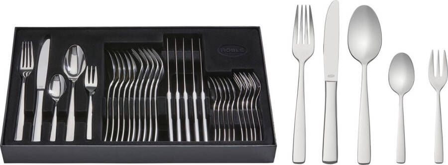 Rösle Keuken Elegance Bestekset RVS Set van 30 Stuks Zilver