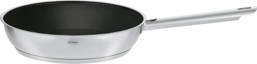 Rösle Keuken Elegance Koekenpan met Keramische Coating Ø 28 cm Roestvast Staal Zilver