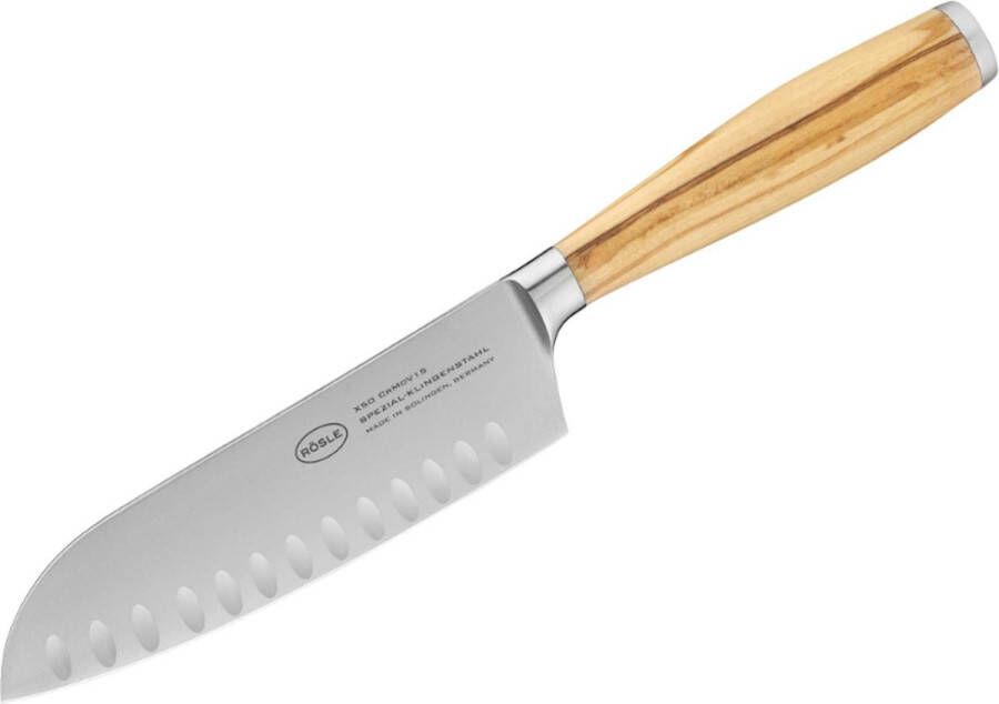 Rösle Keuken Artesano Santoku Mes 16 cm Lemmetstaal Zilver