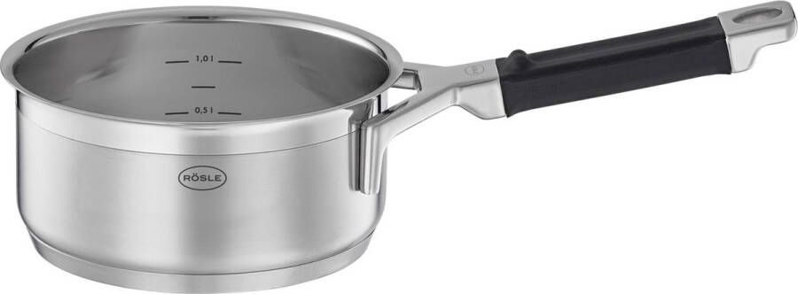 Rösle Keuken Silence Pro Steelpan 1 4 liter Roestvast Staal Zilver