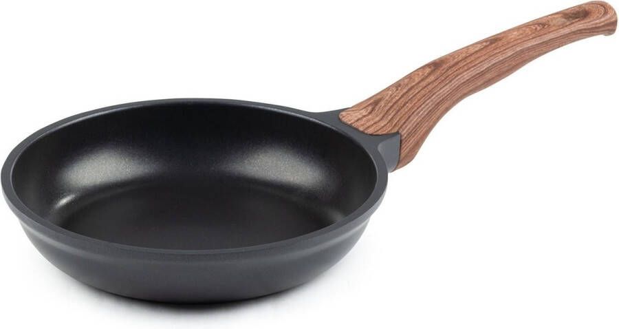 Rosmarino Black Line koekenpan Ø20cm 100% PFAS & PFOA vrij gegoten aluminium non-stick minerale coating ergonomische handgreep geschikt voor alle warmtebronnen & vaatwasser