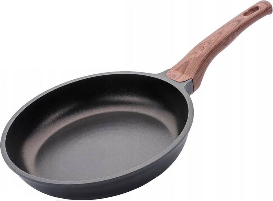 Rosmarino Black Line koekenpan Ø28cm 100% PFAS & PFOA vrij gegoten aluminium non-stick minerale coating ergonomische handgreep geschikt voor alle warmtebronnen & vaatwasser