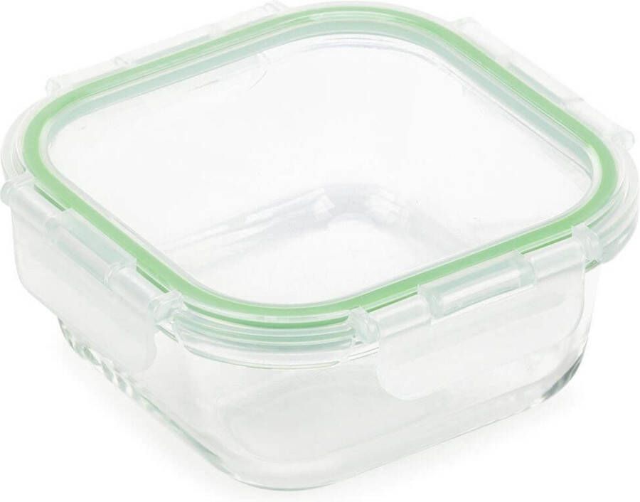 Rosmarino Vershoudbakje met Deksel Meal Prep Bakjes Meal Prep Bakjes Glas Glazen Vershoudbakjes Ovenschaaltjes 1 Persoon Vershoudbakjes Glas 15x15 cm