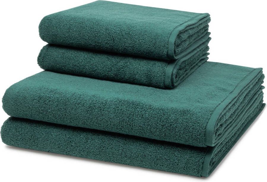 Ross 2 X handdoek 2 X douchehanddoek in set 4 pack Sensual Skin