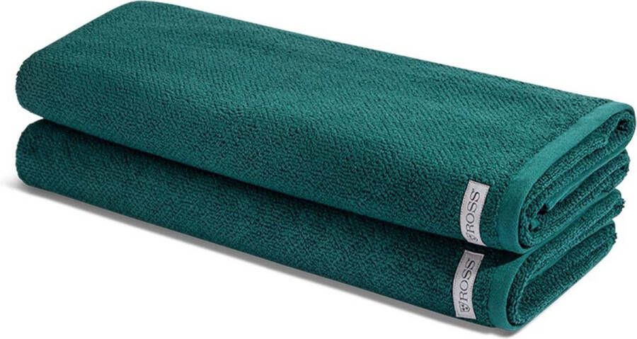 Ross 2 X sauna handdoek in set Selection Organic Cotton