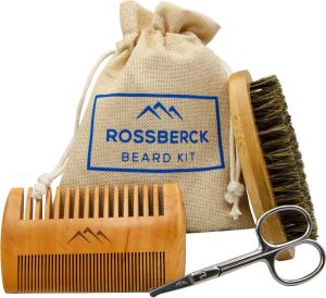 Rossberck Beard Kit Baardkam Baardborstel & Neushaarschaartje Baard accessoires