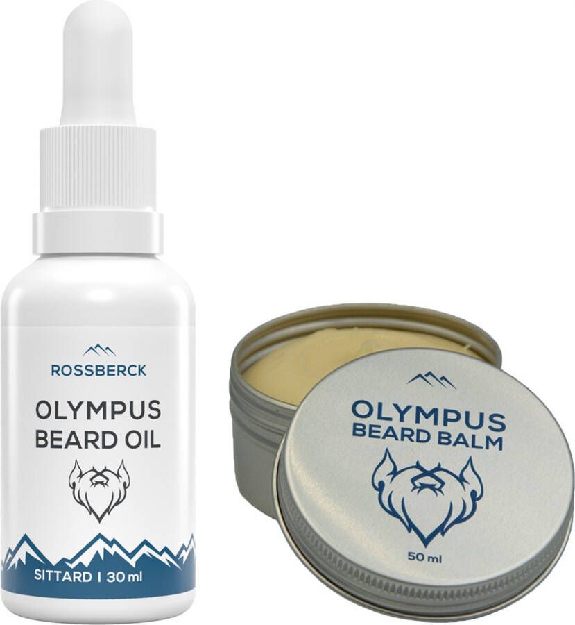 Rossberck Olympus Beard Oil & Balm Bundle Baardverzorging set Baardolie & Baardbalsem