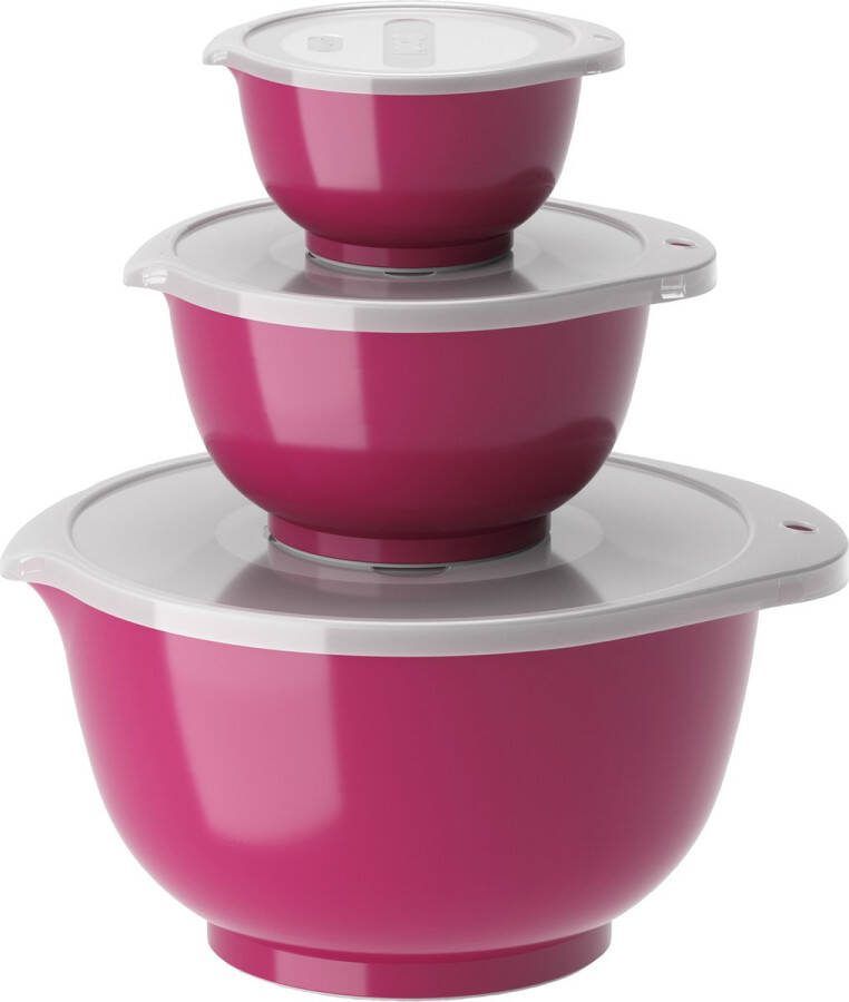 Rosti NEW Margrethe 6-delige mengkom set 0 25 + 0 75 + 3 liter Beetroot