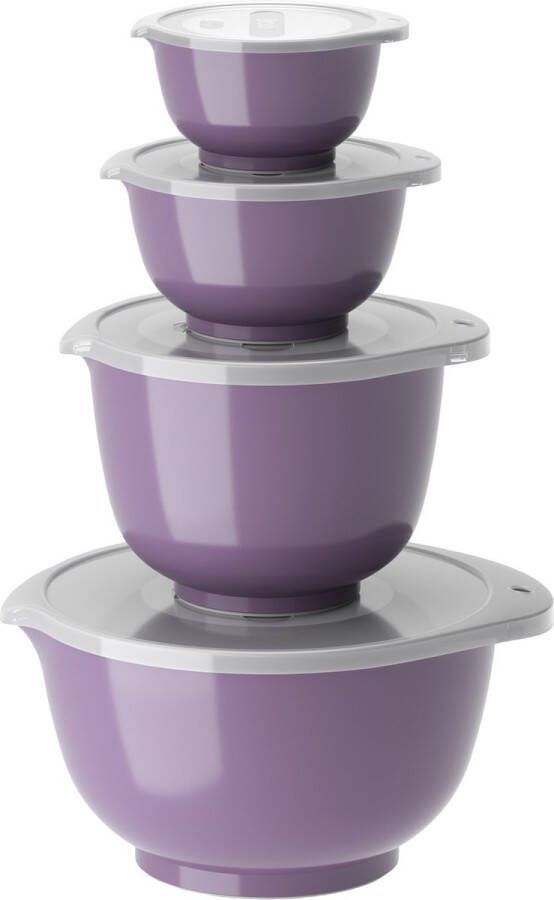 Rosti NEW Margrethe 8-delige mengkom set 0 25 + 0 5 + 1 5 + 3 liter Lavender